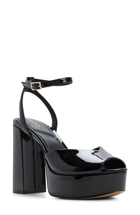 Monnae Ankle Strap Peep Toe Platform Sandal (Women)