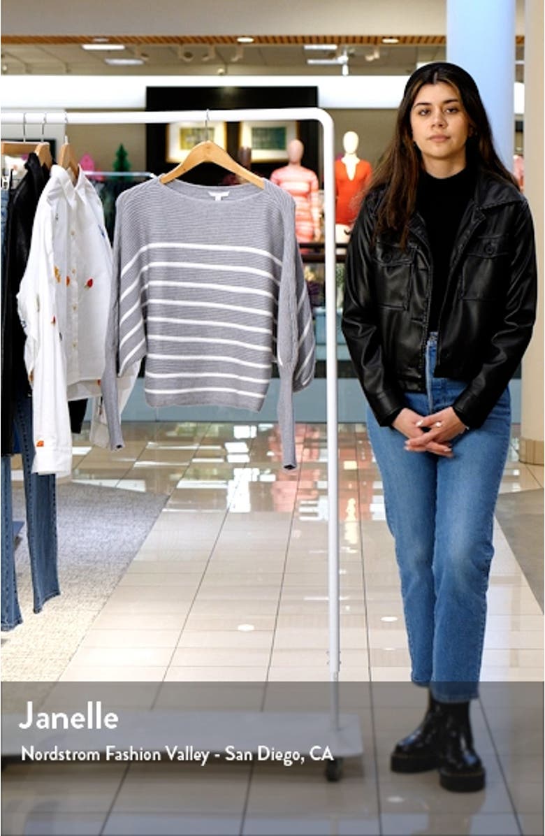 The Karina Breton Stripe Crop Sweater, sales video thumbnail