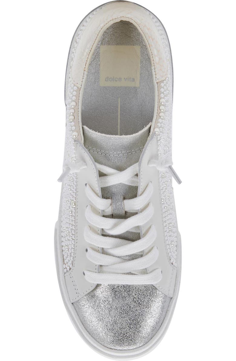 Dolce Vita Zina Imitation Pearl Sneaker, Alternate, color,