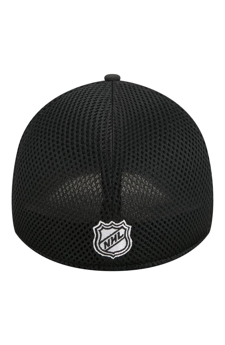 New Era Men's New Era Black Boston Bruins Logo 39THIRTY Flex Hat, Alternate, color, Black