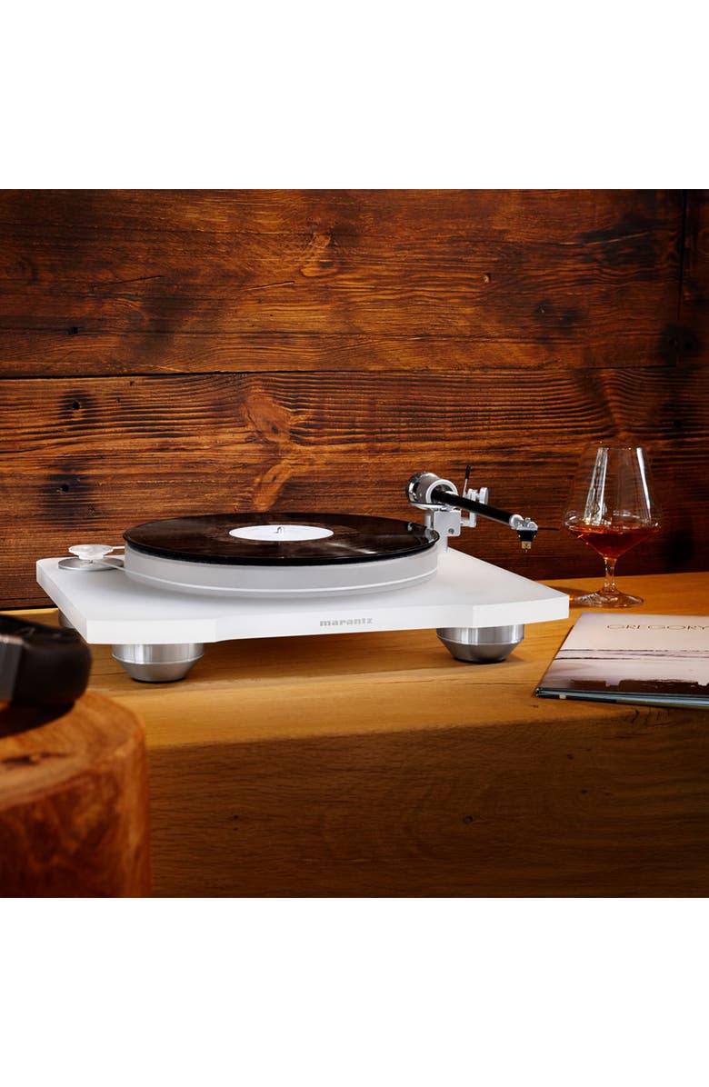 Marantz TT-15S1 Precision Belt Drive Turntable with Cartridge, Alternate, color, White