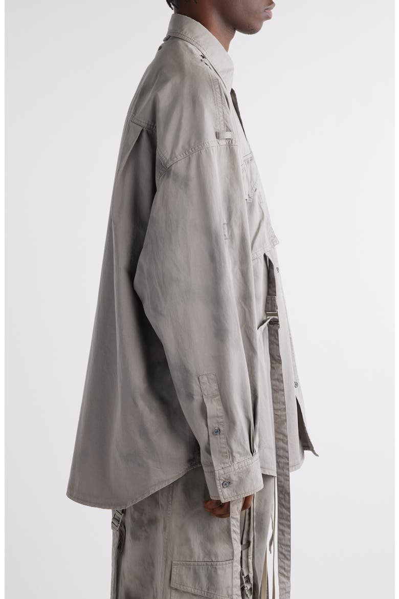 Cotton Utility Shirt, Alternate, color, MID GREY