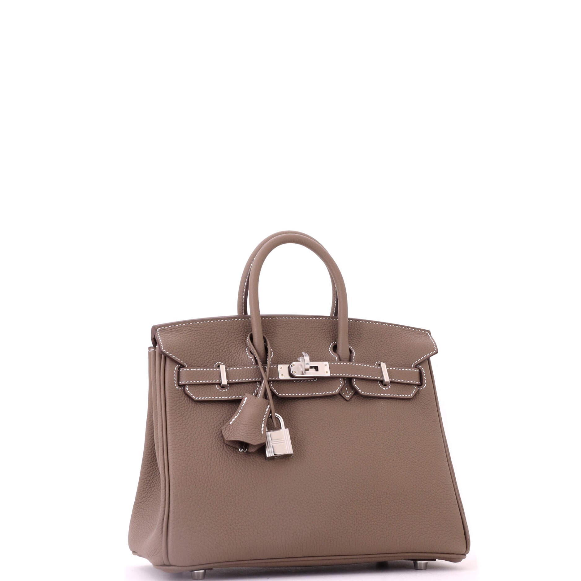 Birkin Handbag Grey Togo with Palladium Hardware 25, Alternate, color, Grey