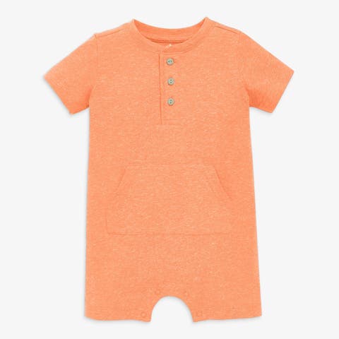 Baby Heathered Henley Shortie