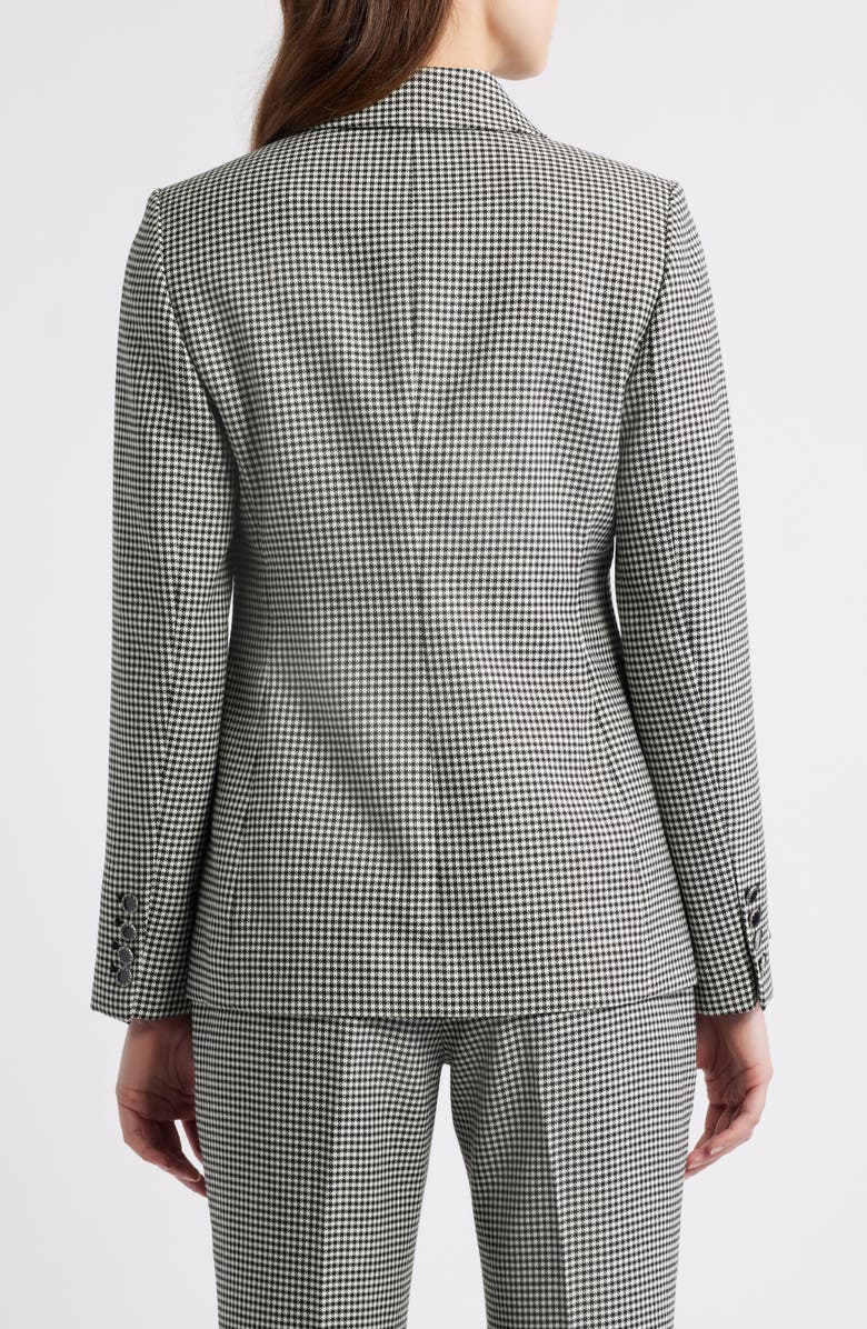 Elie Tahari The Greta Check Wool Blend Jacket, Alternate, color, Black And White Check