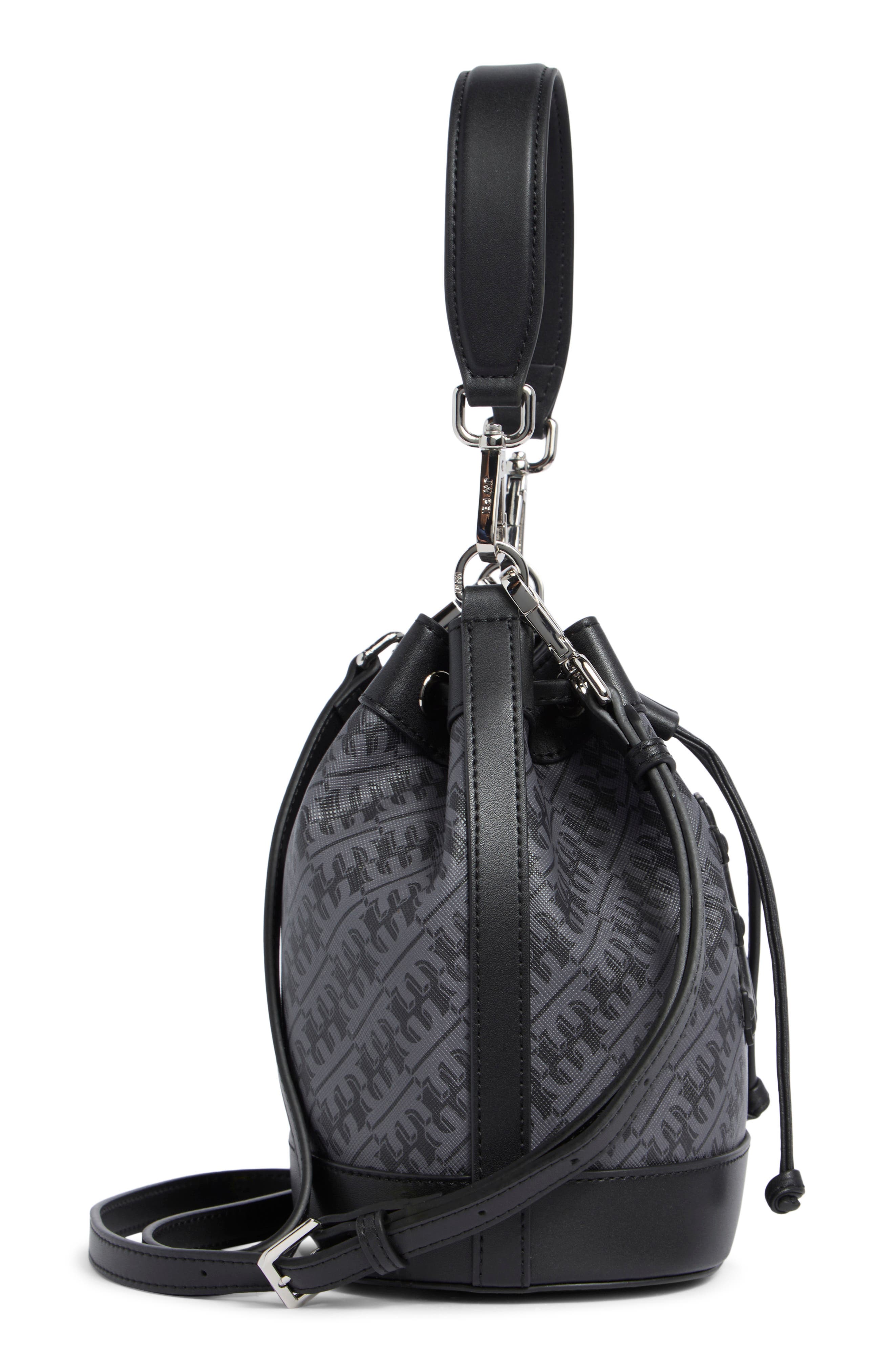 Fei Bucket Bag, Alternate, color, IRON BLACK