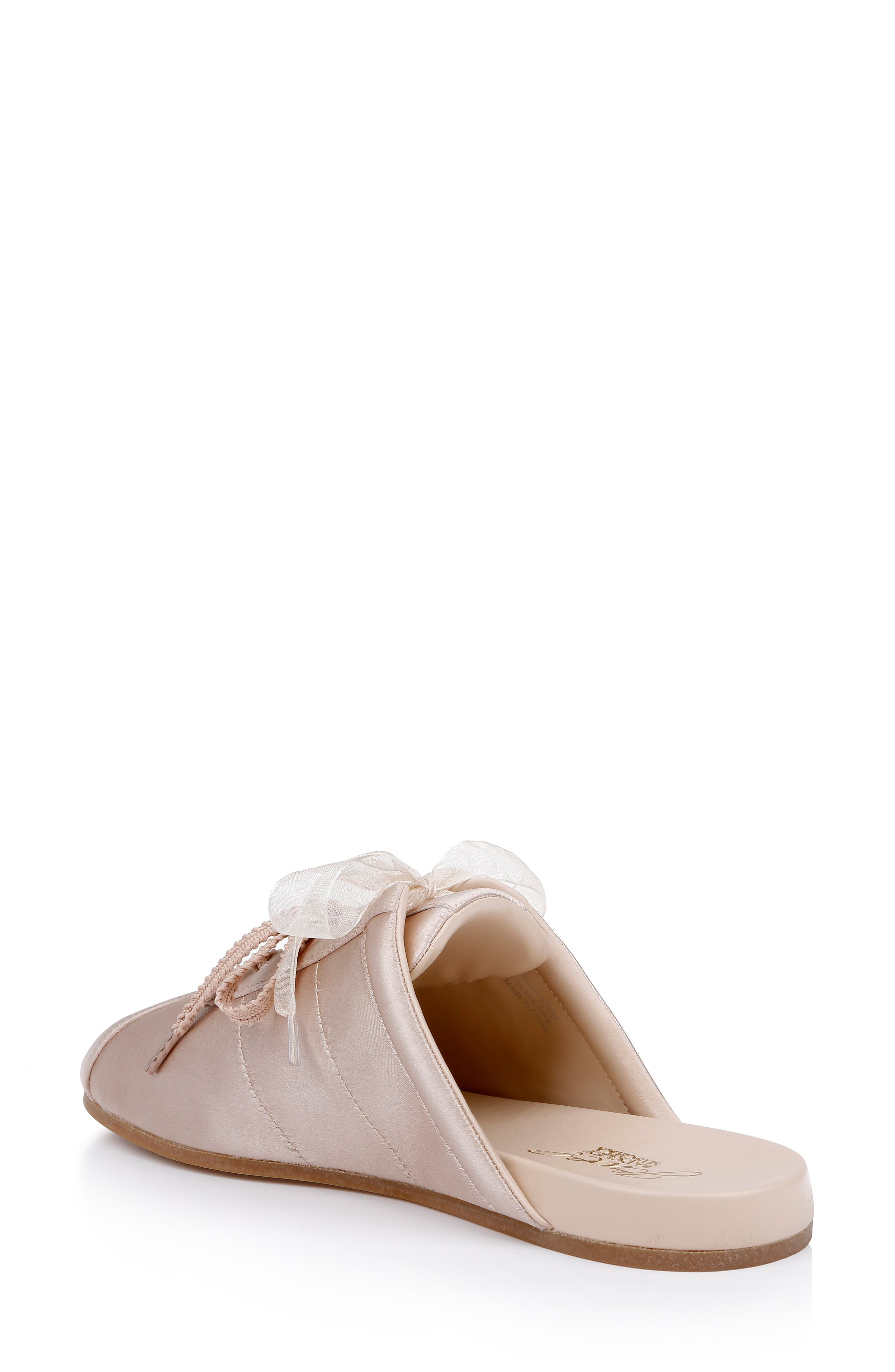 Jewel Badgley Mischka Priscila Mule, Alternate, color, Nude Satin