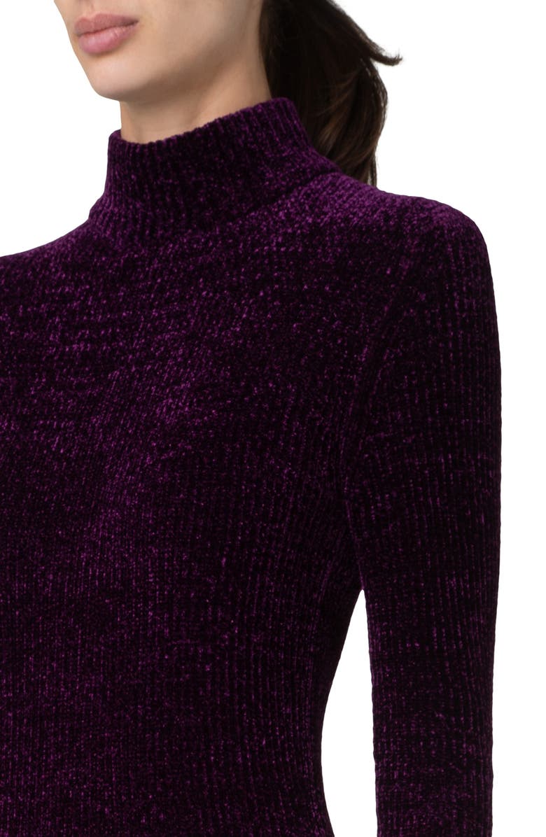 Akris Long Sleeve Chenille Midi Sweater Dress, Alternate, color,