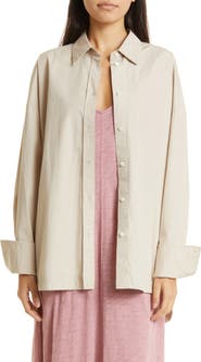 ATM Anthony Thomas Melillo Cotton Poplin Button-Up Shirt
