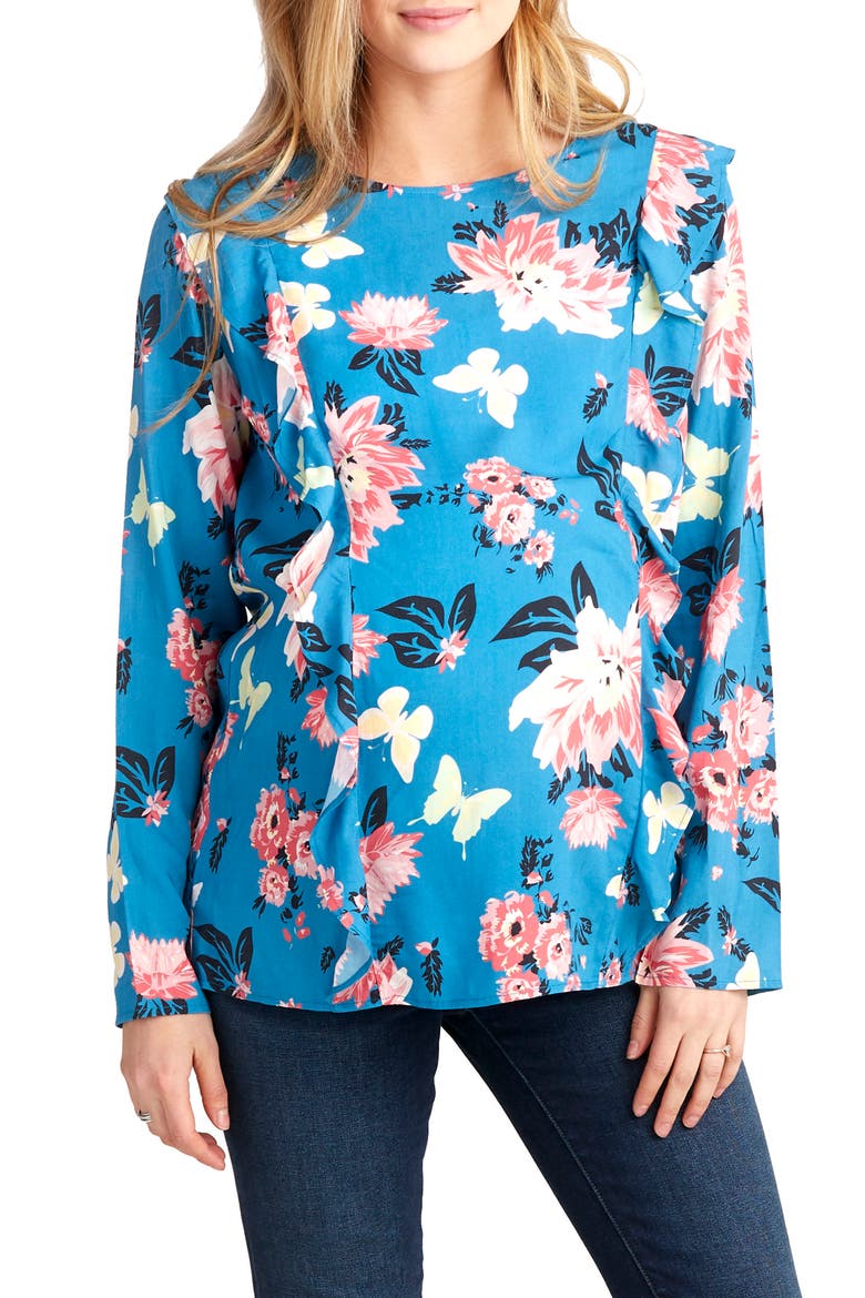Maternity Fiona Maternity/Nursing Top, Main, color, FLORAL