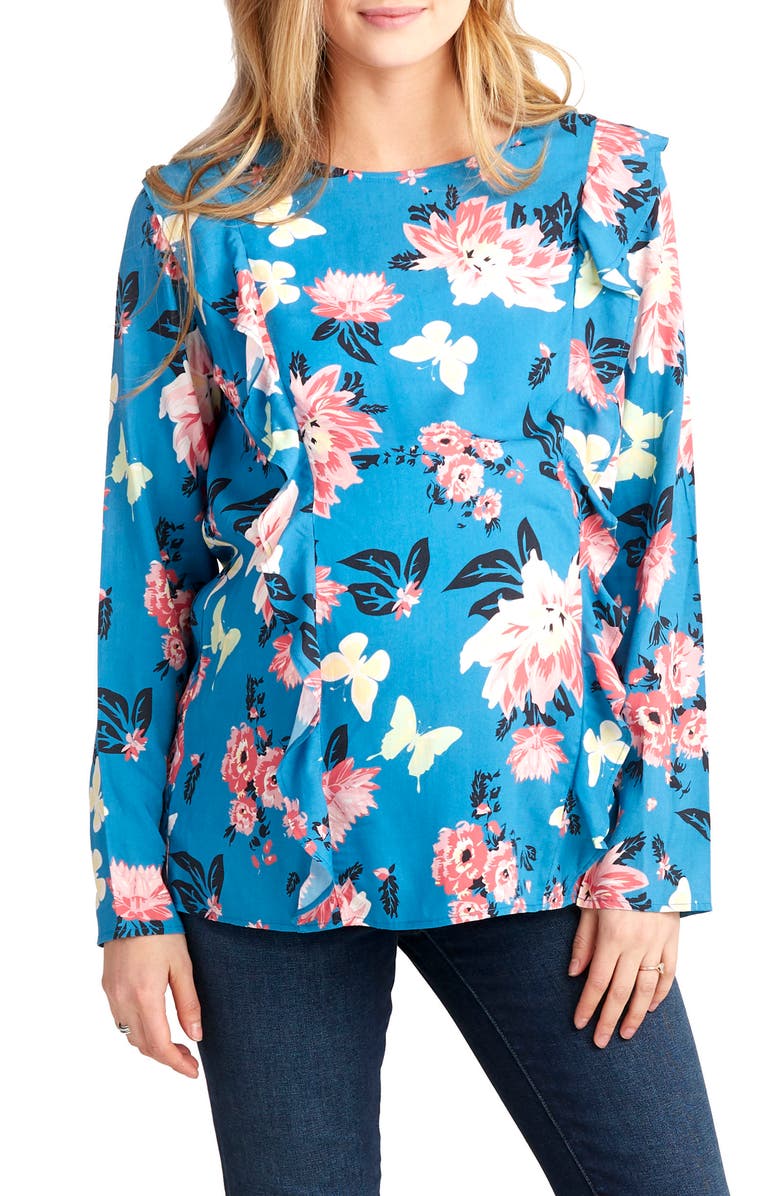 Nom Maternity Fiona Maternity/Nursing Top, Main, color, 