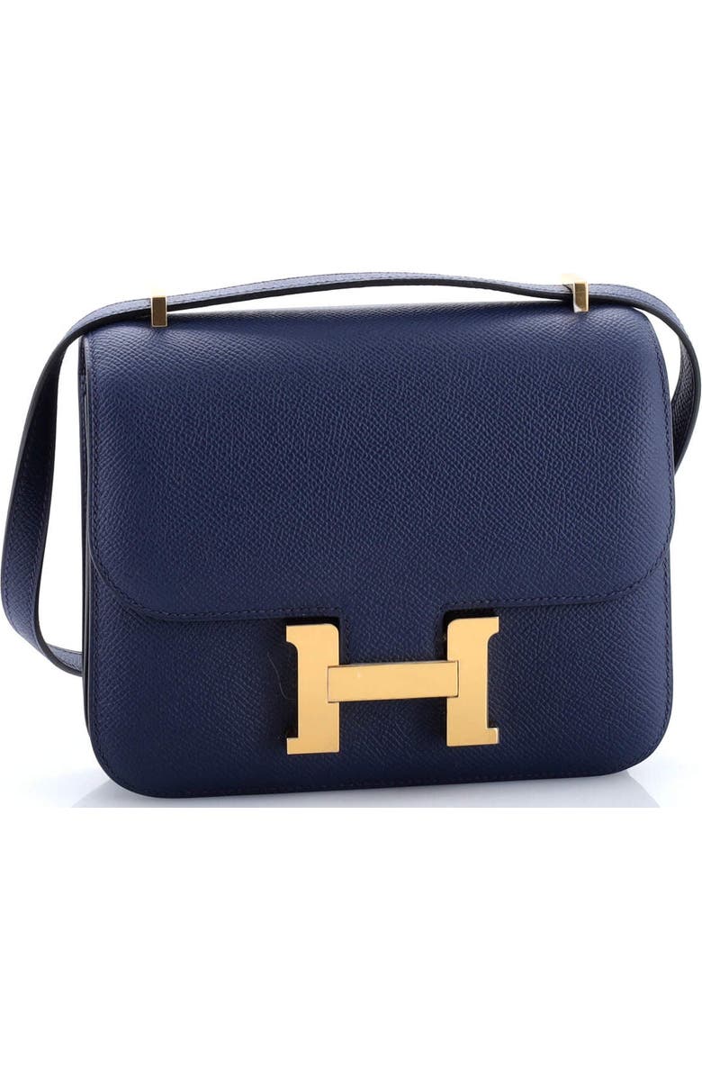 Pre-Owned Hermes Constance NM Bag Epsom 18, Alternate, color, Bleu Navy