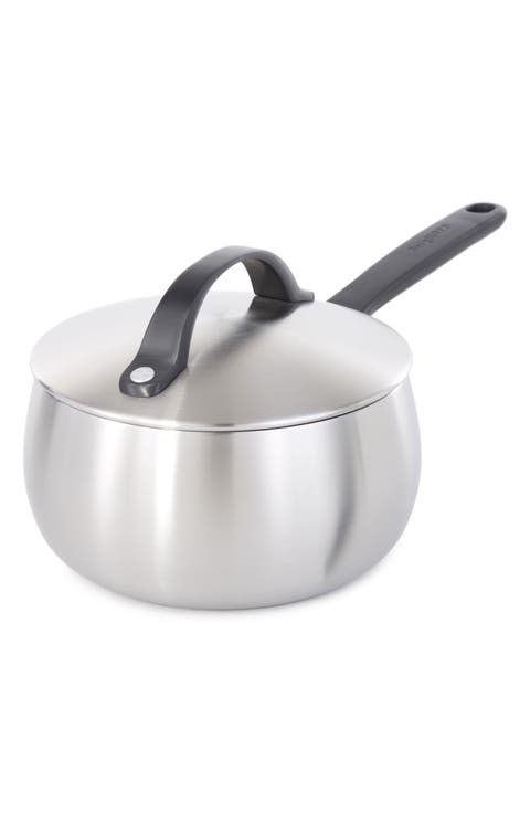 Stellar Belly Tri-Ply Stainless Steel Saucepan & Lid
