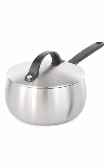Stellar Belly Tri-Ply Stainless Steel Saucepan & Lid