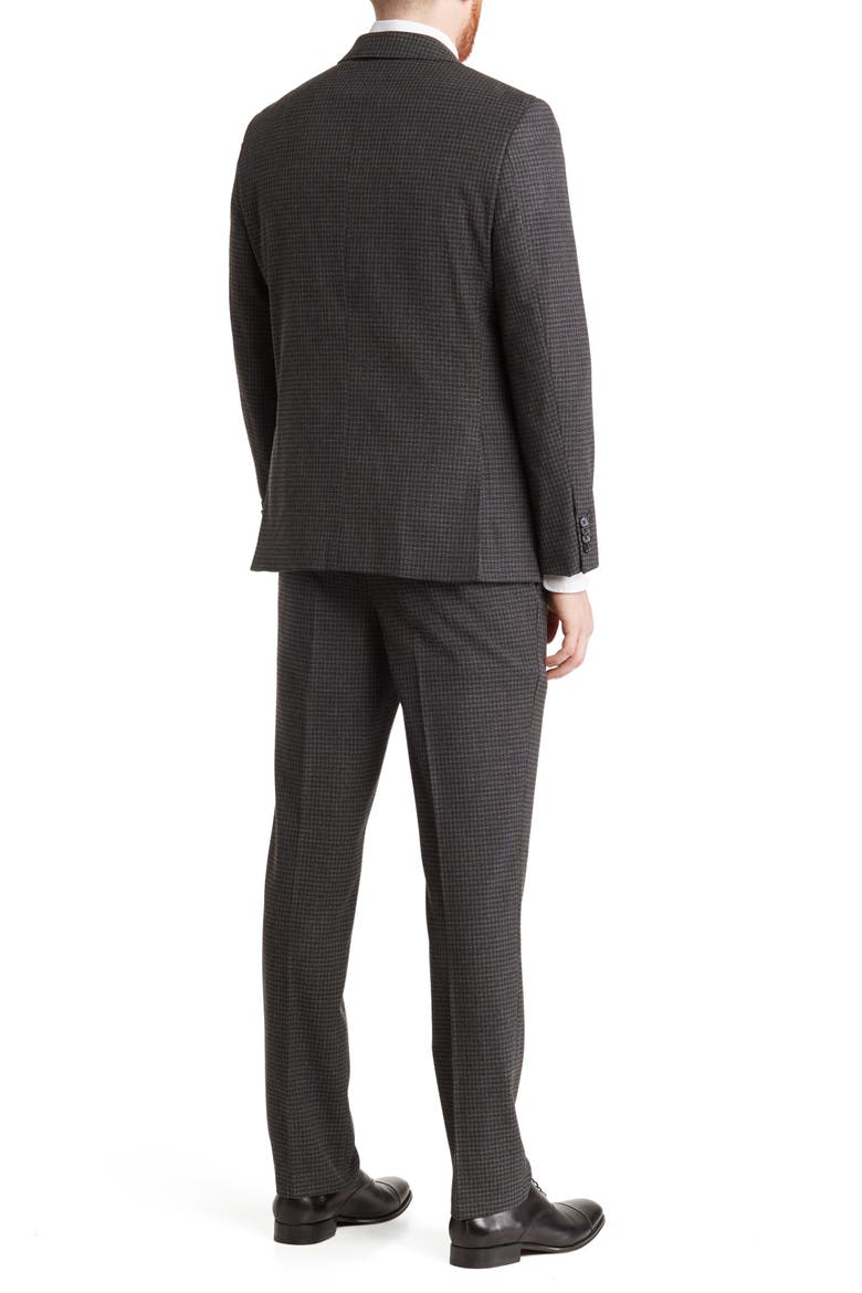 Gray Check Notch Lapel Two-Piece Suit Set, Alternate, color, GREY