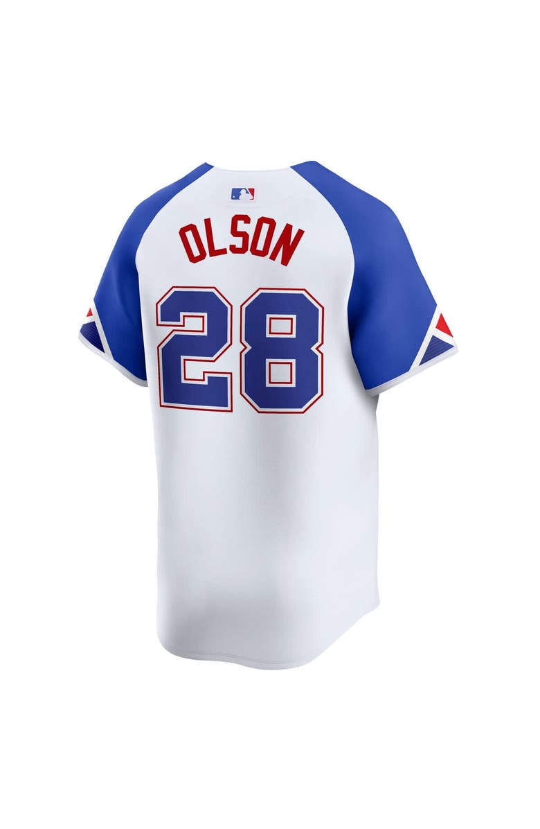 Nike Men's Nike Matt Olson White Atlanta Braves City Connect Limited Jersey, Alternate, color, 