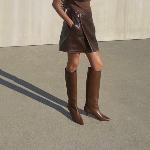 Neil J. Rodgers Eva Slouch Boot In Brown Nappa