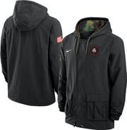 Nike Men's Nike Black Ohio State Buckeyes 2025 NCAA Military Appreciation Full-Snap Jacket