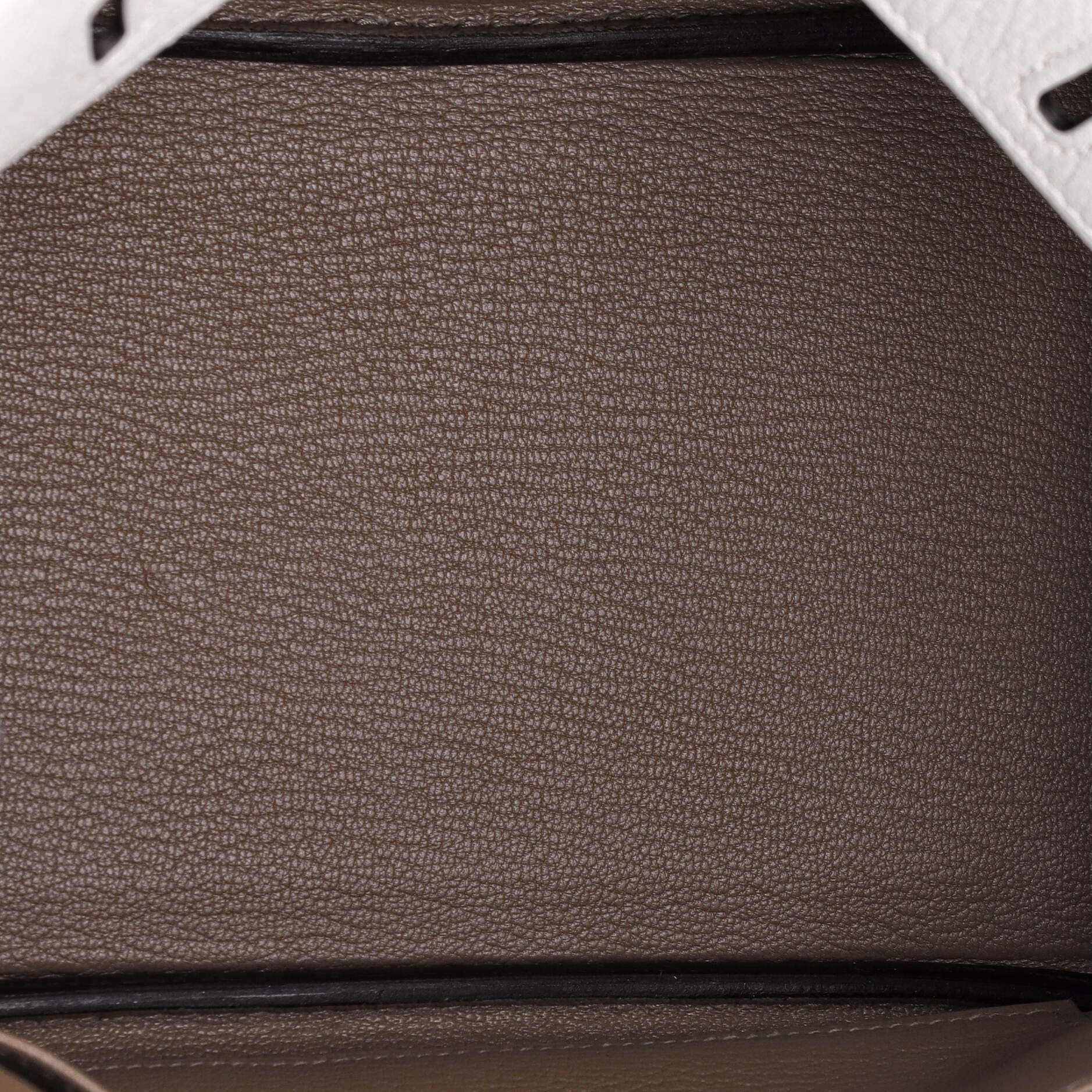 Pre-Owned Hermes Birkin Handbag Bicolor Chevre Mysore with Rose Gold Hardware 25, Alternate, color, 