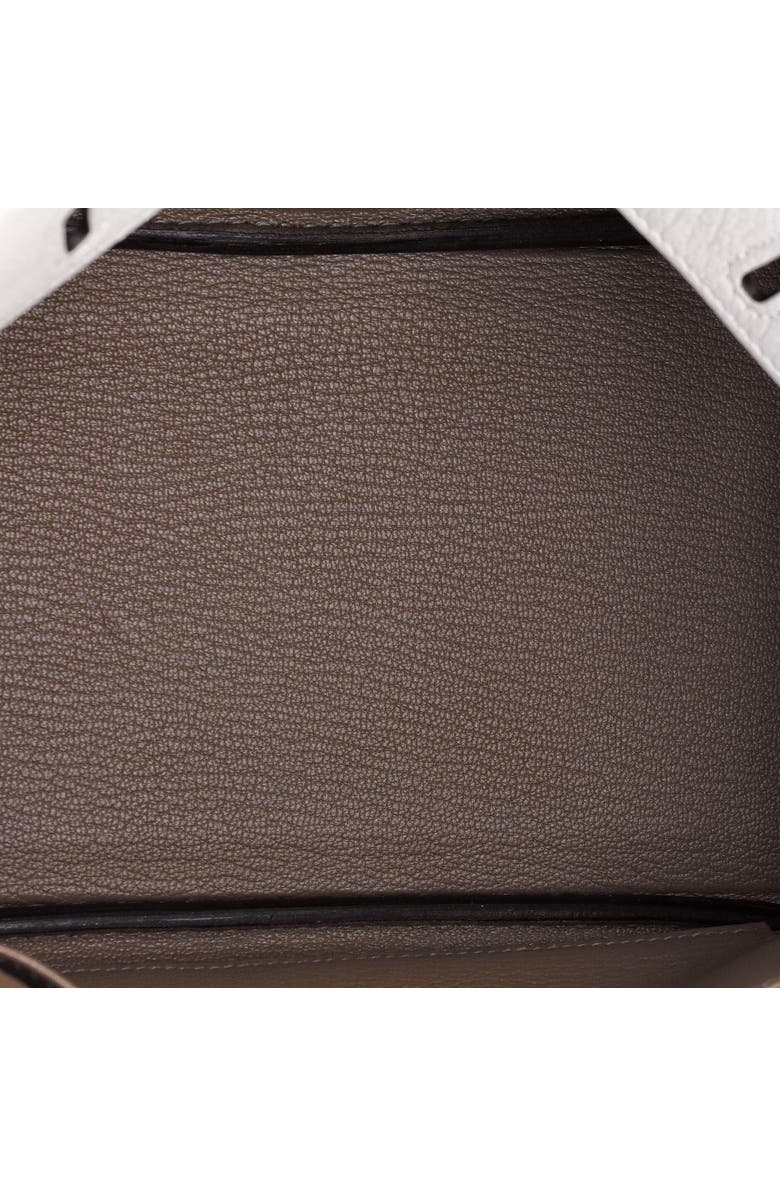 Pre-Owned Hermes Birkin Handbag Bicolor Chevre Mysore with Rose Gold Hardware 25, Alternate, color,