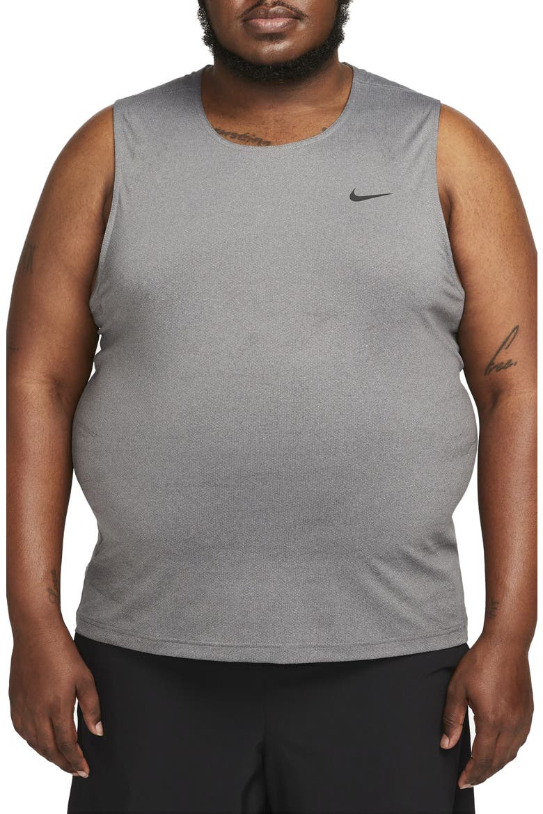 Dri-FIT Ready Tank, Alternate, color, BLACK/ HEATHER/ BLACK