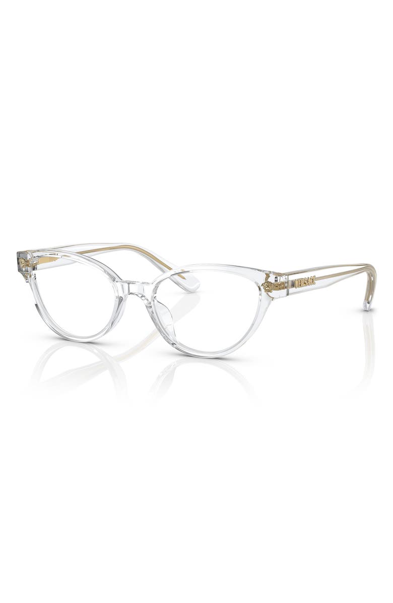 Versace Kids' 58mm Cat Eye Optical Glasses, Alternate, color, 