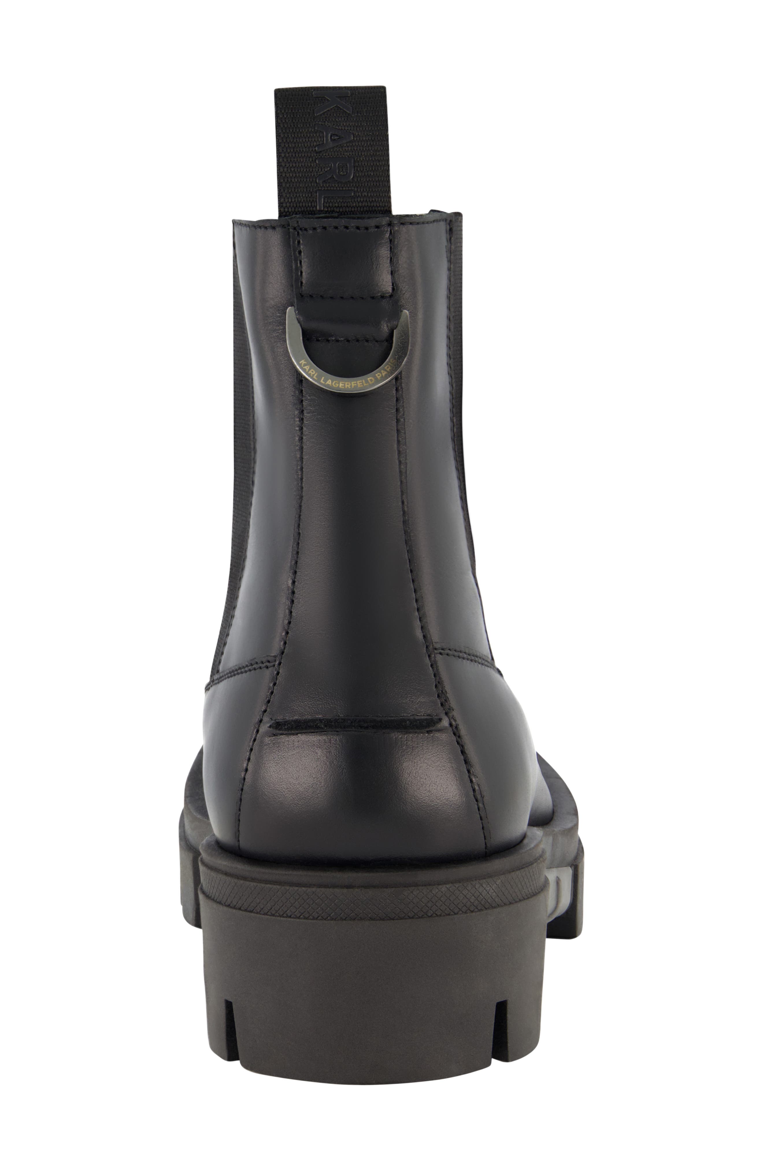 KARL LAGERFELD PARIS Chelsea Boot, Alternate, color, Black
