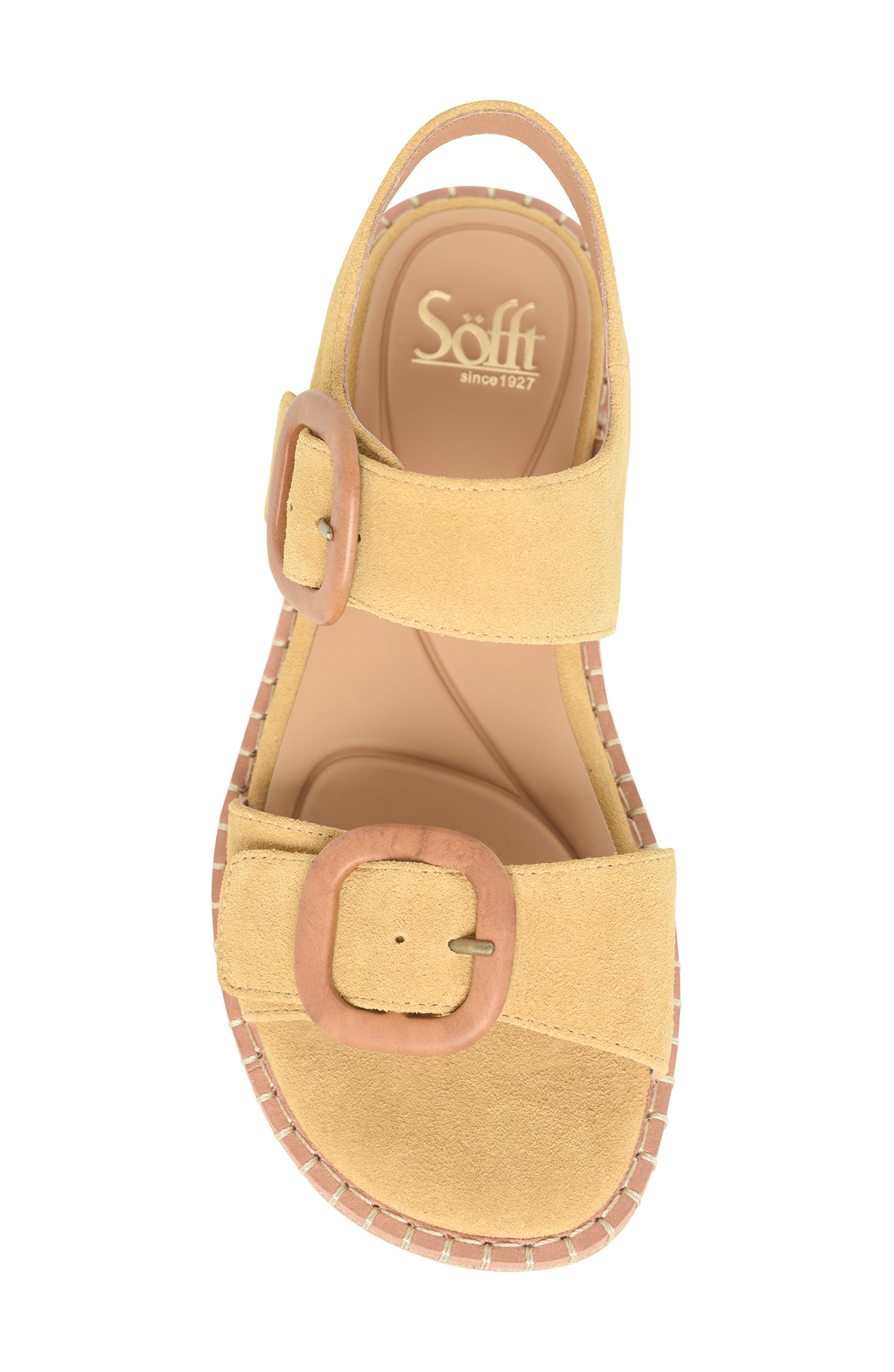 Söfft Napa Slingback Sandal, Alternate, color, Goldenrod