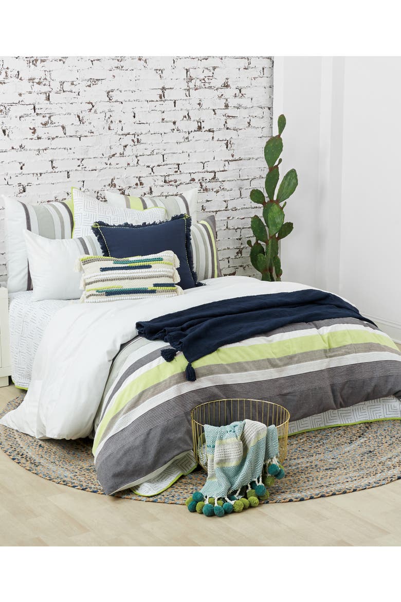 Jones Queen Duvet Cover, Alternate, color, White