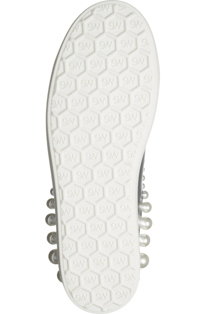 Stuart Weitzman Goldie Sneaker, Alternate, color, Silver