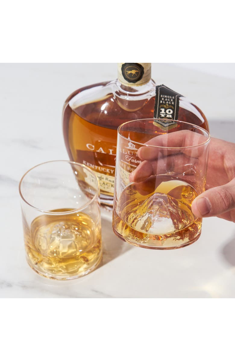 Viski Mountain Crystal Tumblers Set of 2, Alternate, color, Clear