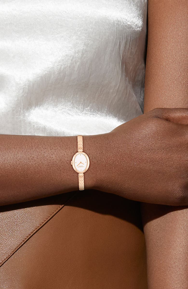 COACH Sammy Bracelet Strap Watch, Alternate, color, White