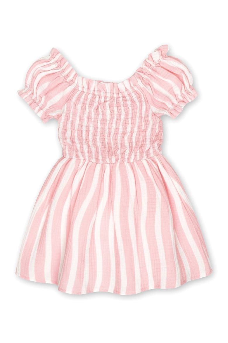 Ivy Cotton Dress, Alternate, color, Pink Stripe