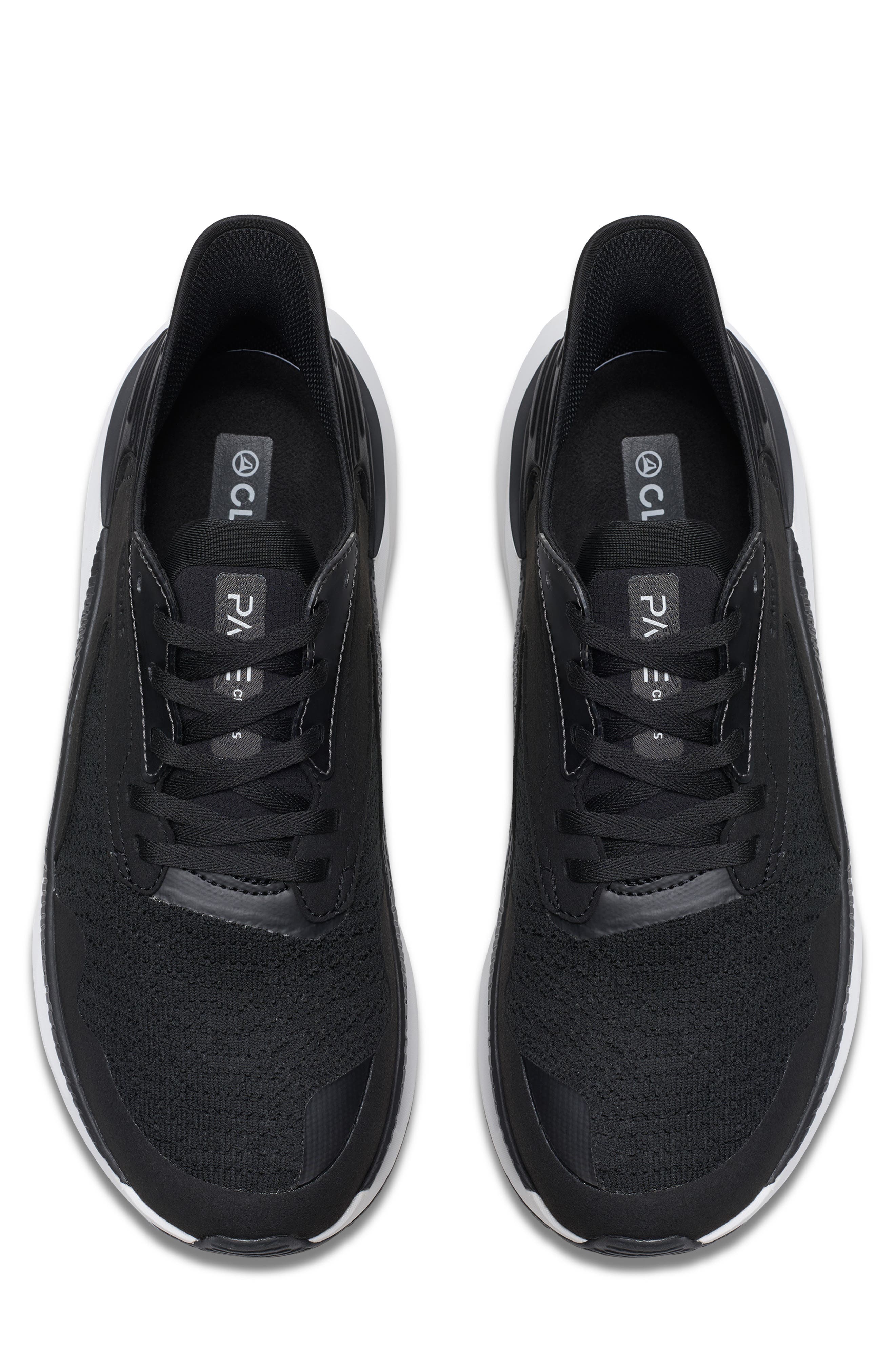 Clarks<sup>®</sup> Pace Lace-Up Sneaker, Alternate, color, Black/ White