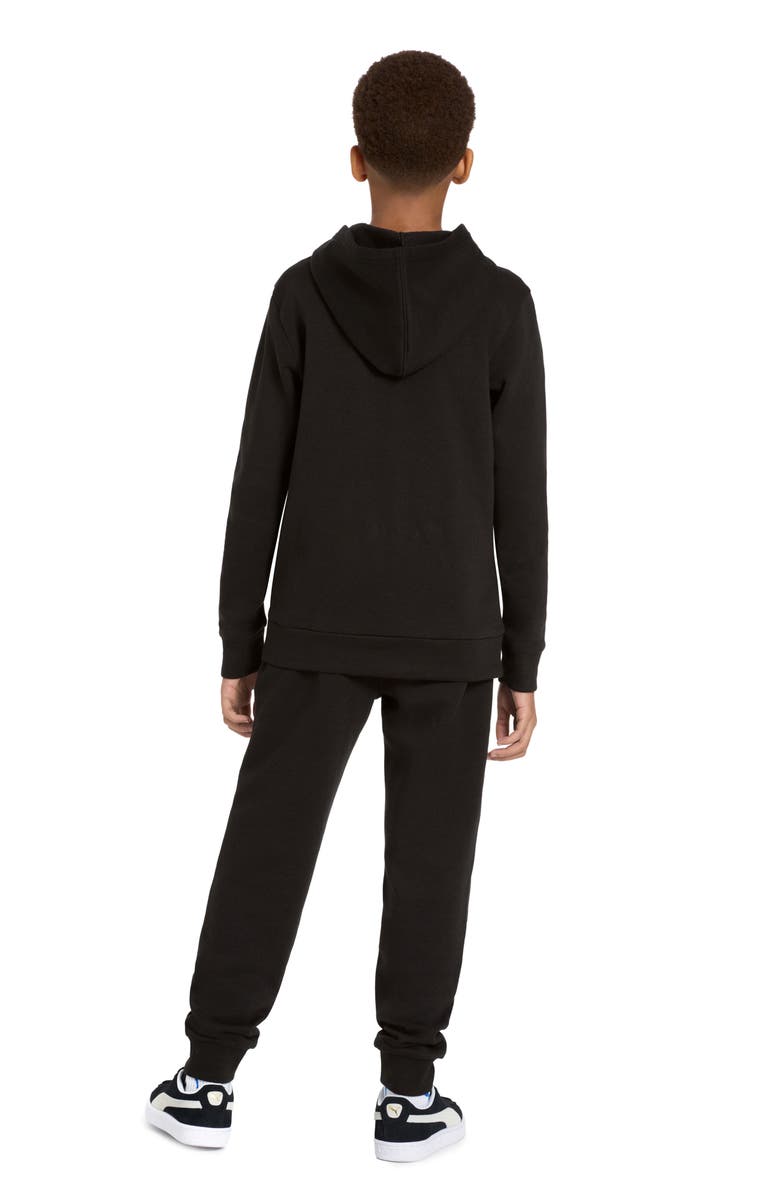 PUMA Kids' Graphic T-Shirt, Hoodie & Joggers Set, Alternate, color, Black