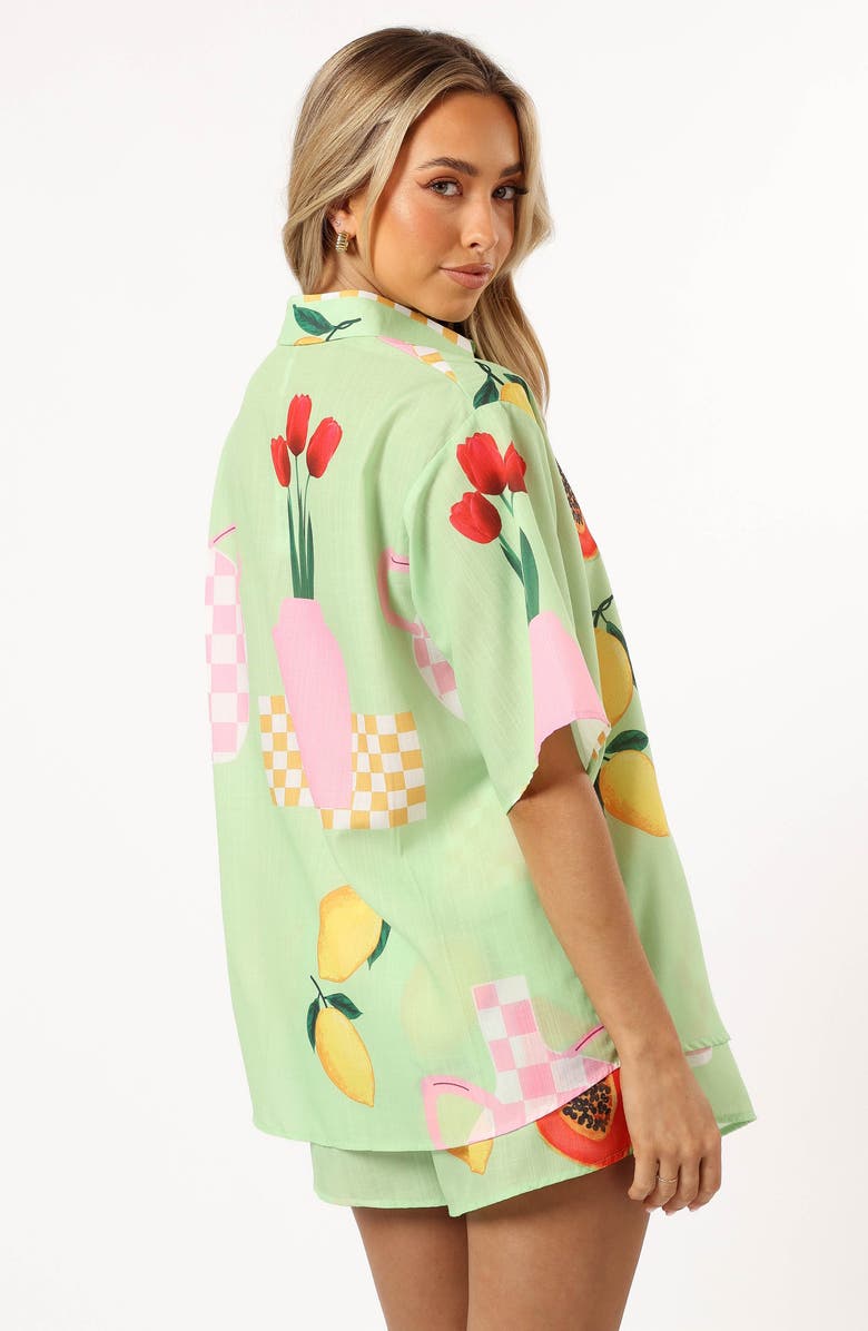 Petal & Pup Piccolo Button-Up Shirt & Shorts Set, Alternate, color, 