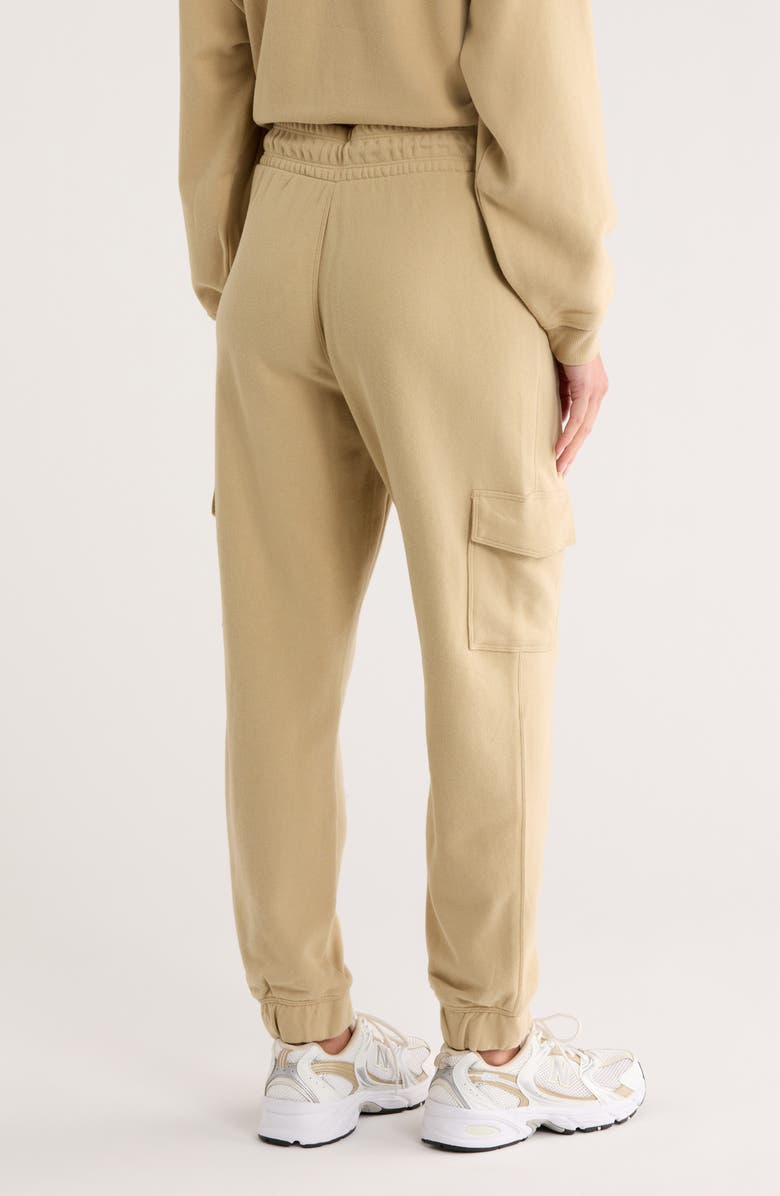 DKNY Embroidered Logo Slim Fit Cargo Joggers, Alternate, color, Travertine