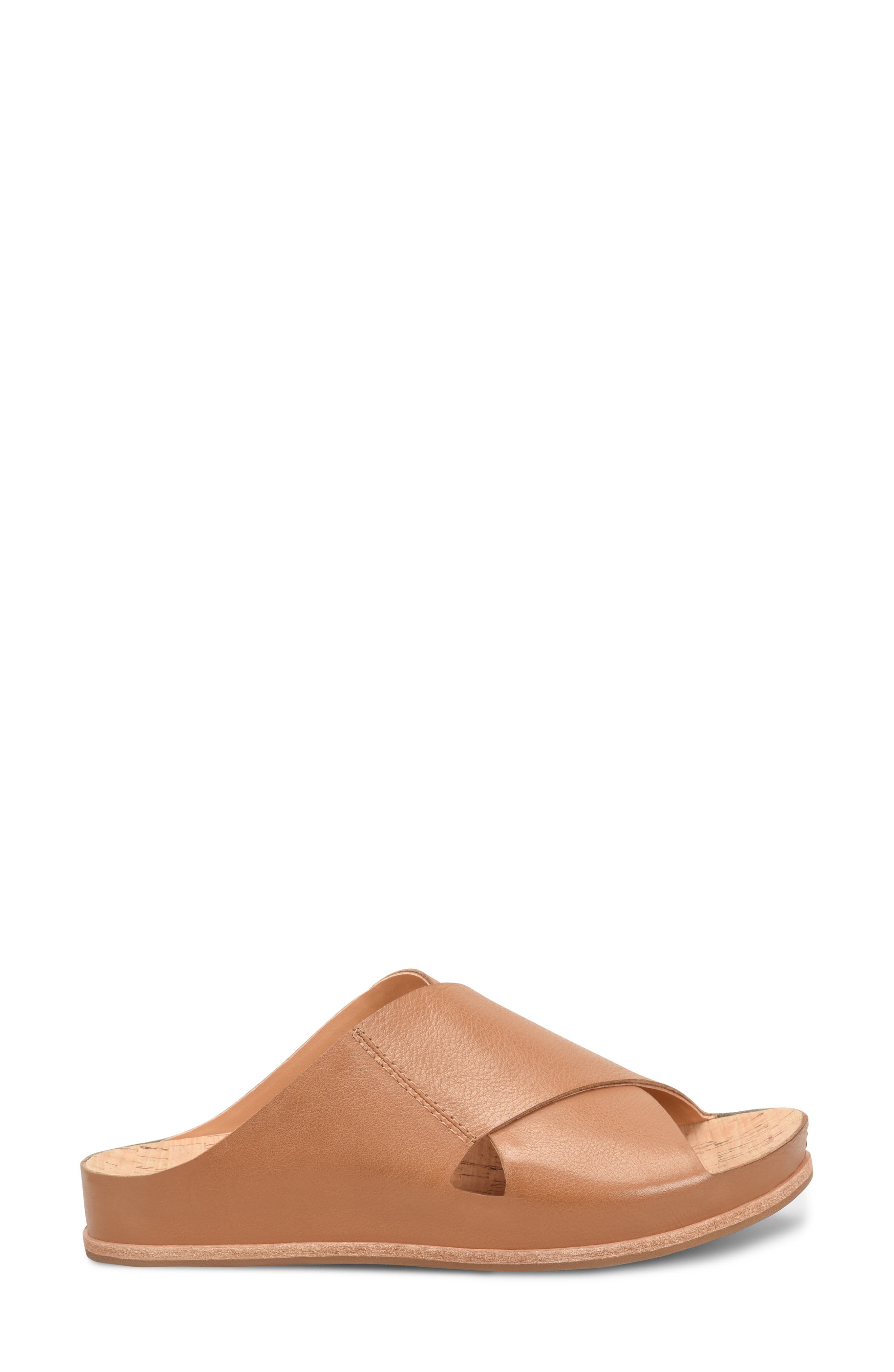 Tutsi Slide Sandal, Alternate, color, BROWN LEATHER