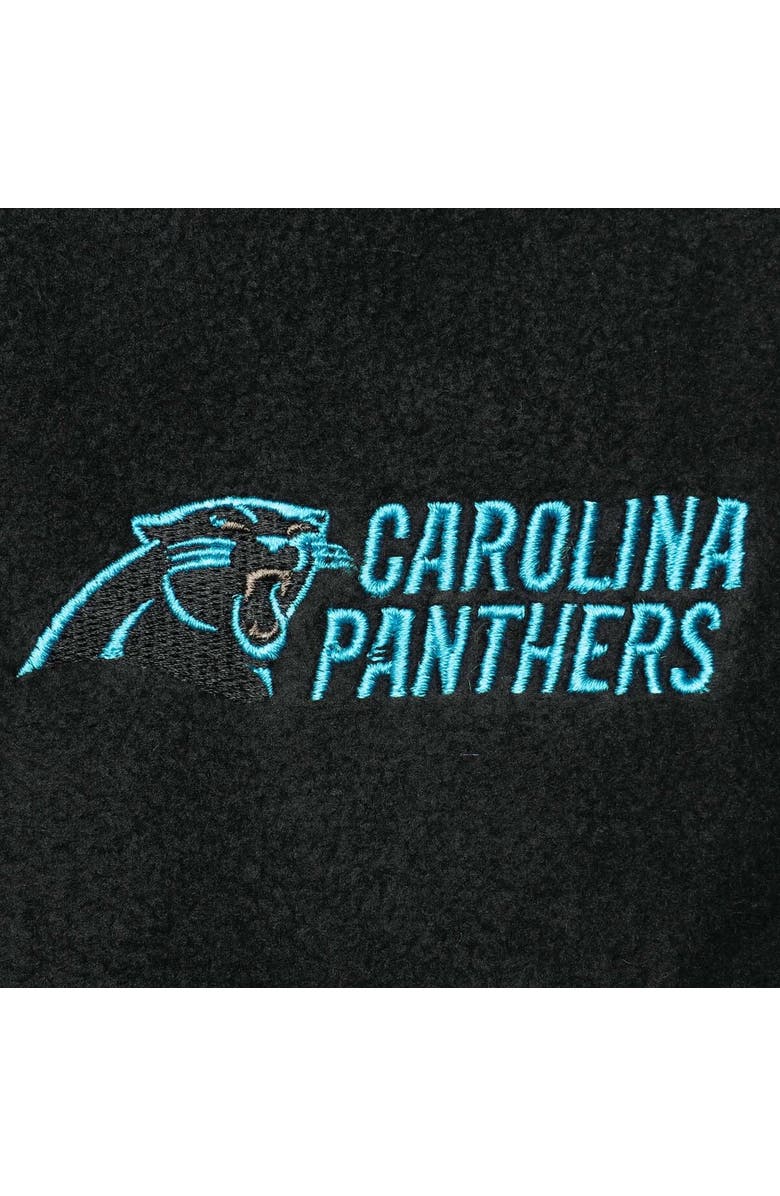 DUNBROOKE Men's Black Carolina Panthers Houston Fleece Full-Zip Vest, Alternate, color, 