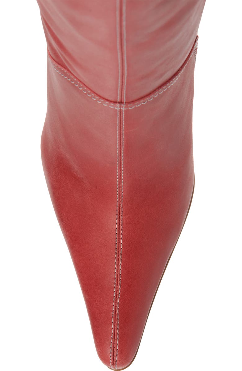 Jeffrey Campbell Dotty Boot, Alternate, color, Dusty Red