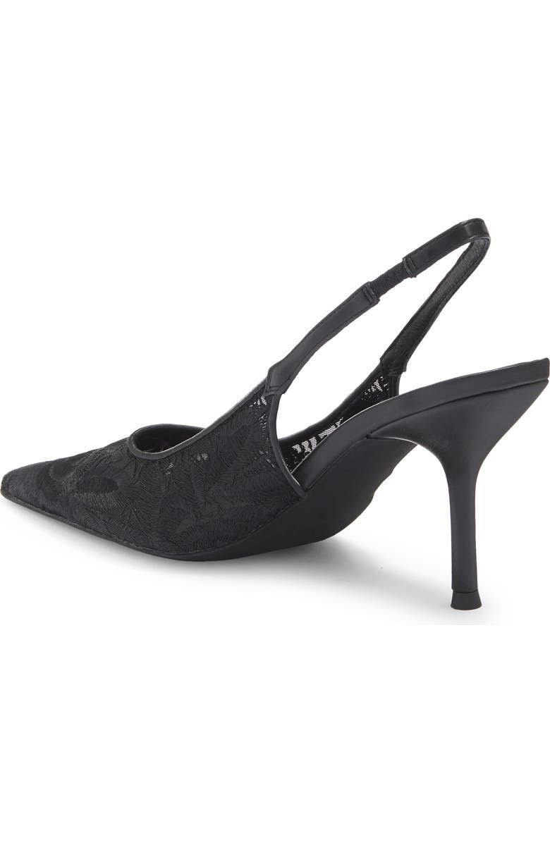 Jeffrey Campbell Lofficele Embroidered Mesh Slingback Pointed Toe Pump, Alternate, color,