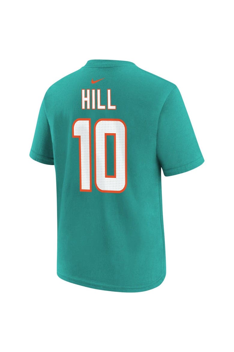 Youth Nike Tyreek Hill Aqua Miami Dolphins Player Name & Number T-Shirt, Alternate, color, Aqua