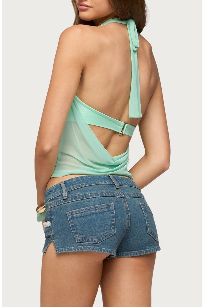 Issey Layered Cowl Neck Top, Alternate, color, MINT