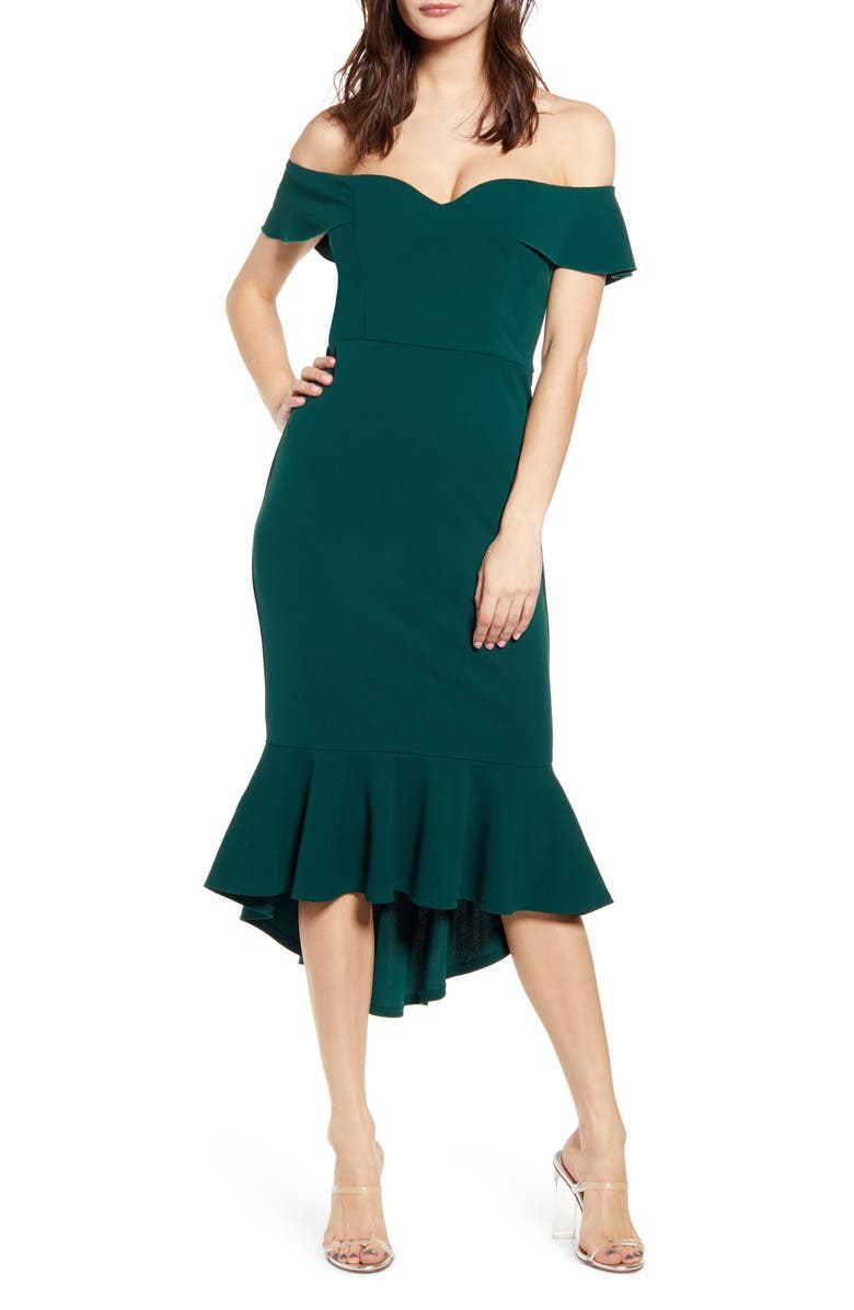 LOVE, NICKIE LEW Sweetheart Midi Dress, Main, color,