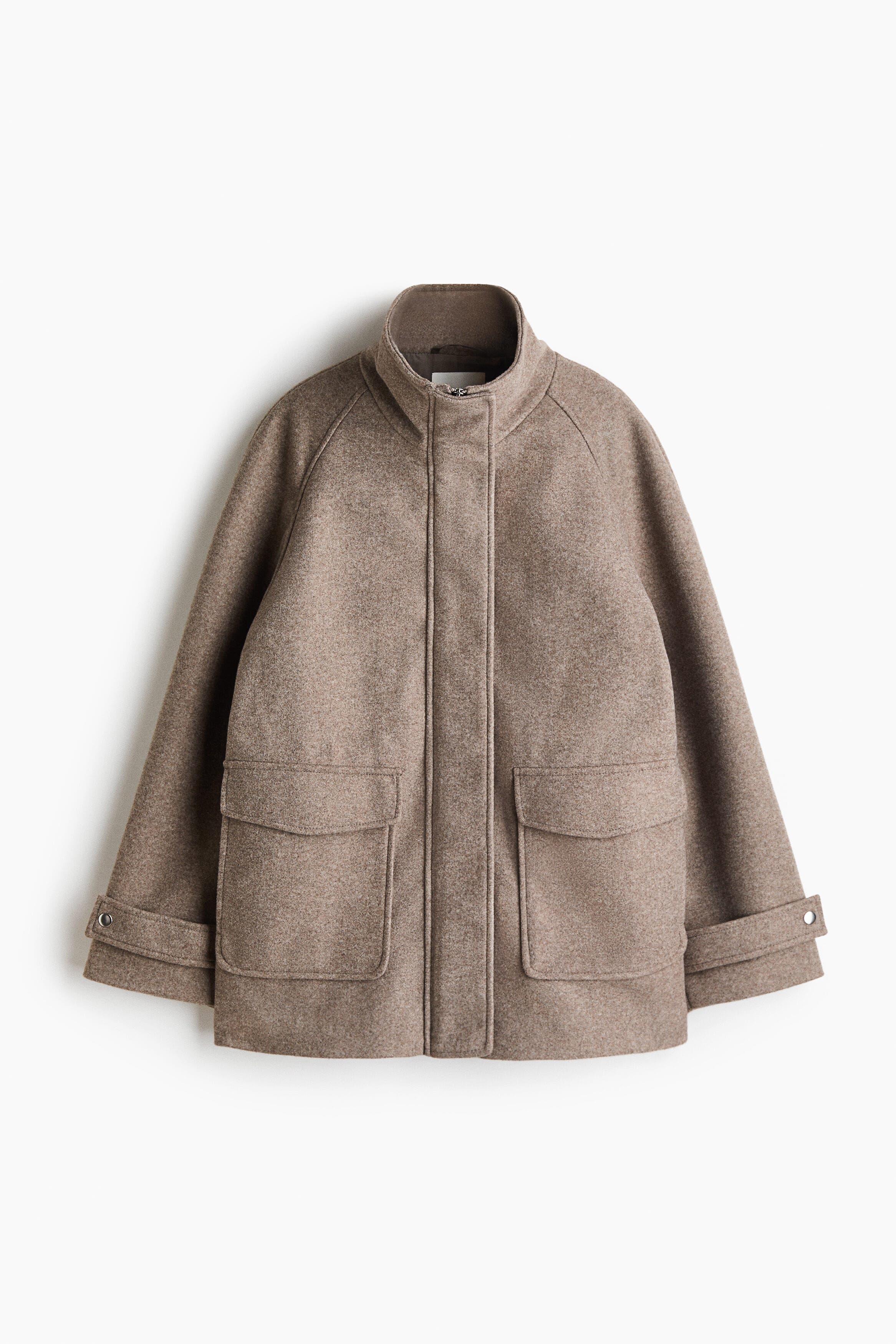 H&M Funnel-collar Coat (Women) | Nordstrom