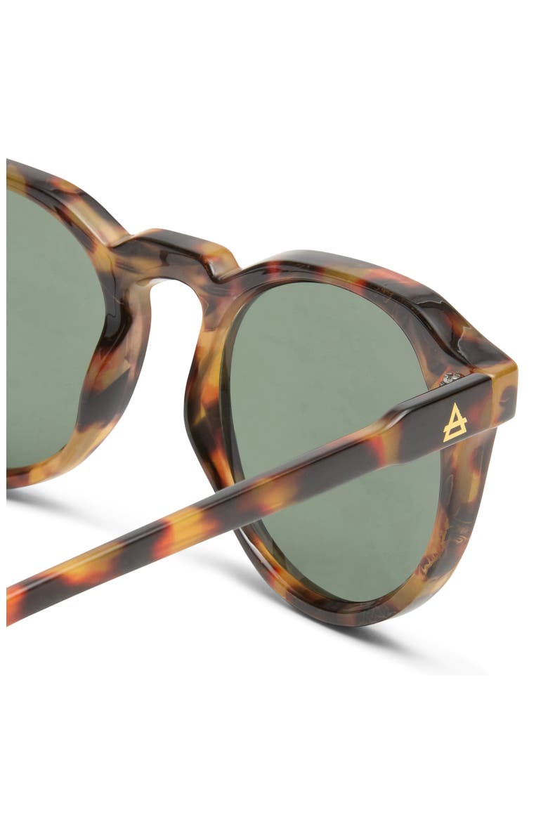 Nucleus V2 53mm Round Sunglasses, Alternate, color, DARK TORT/KHAKI TINT