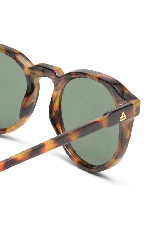 Aire Nucleus V2 53mm Round Sunglasses In Dark Tort/khaki Tint
