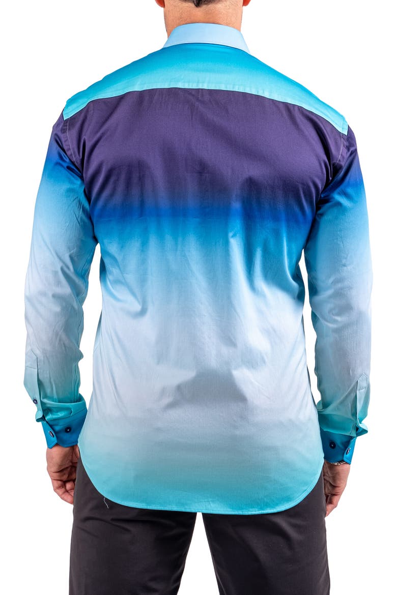 Fibonacci Resistance Contemporary Fit Button-Up Shirt, Alternate, color, BLUE