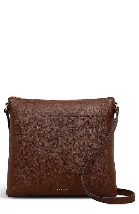 Pockets Textured Large Top Zip Crossbody Bag