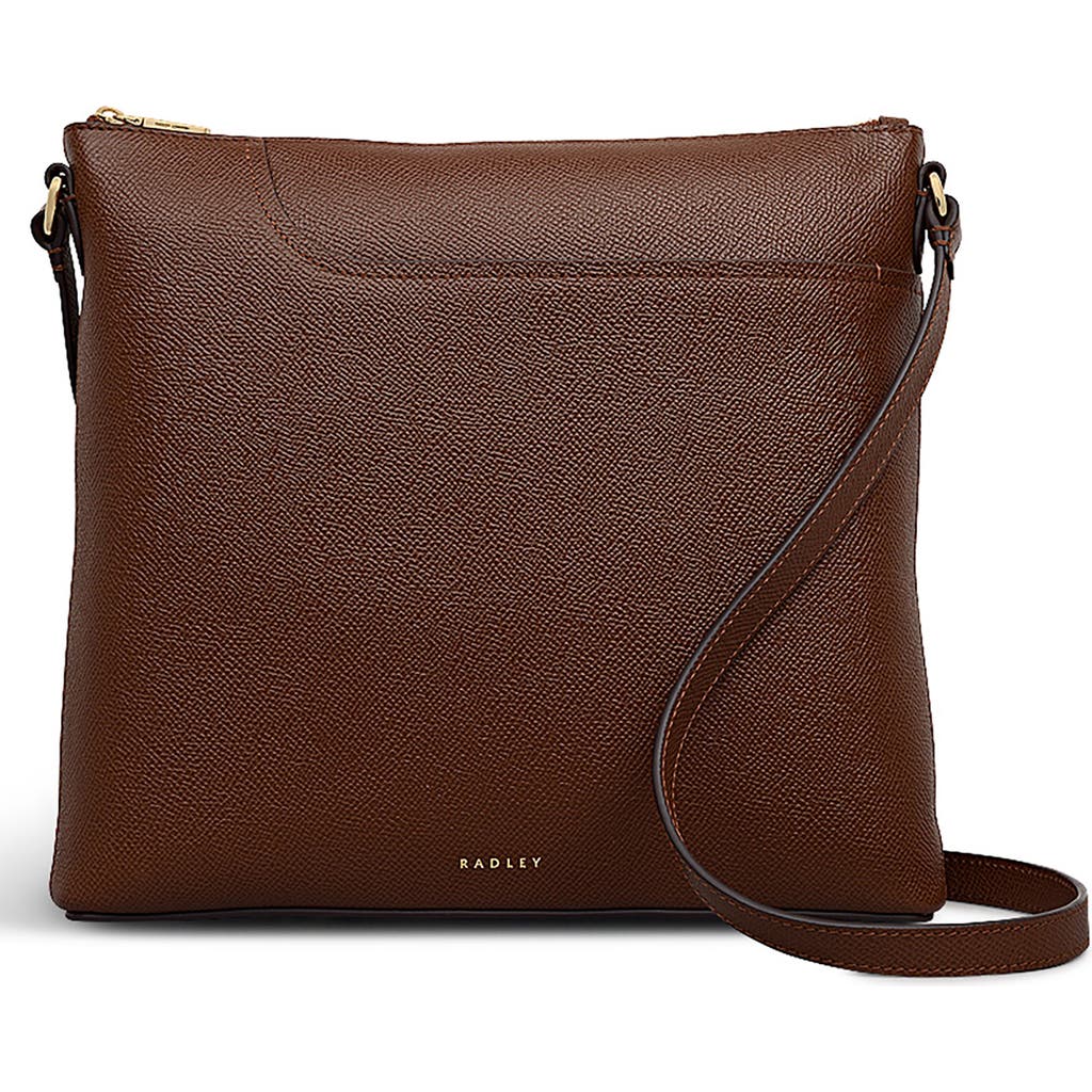 Radley Pockets Textured Large Top Zip Crossbody Bag in Chocolate at Nordstrom Rack